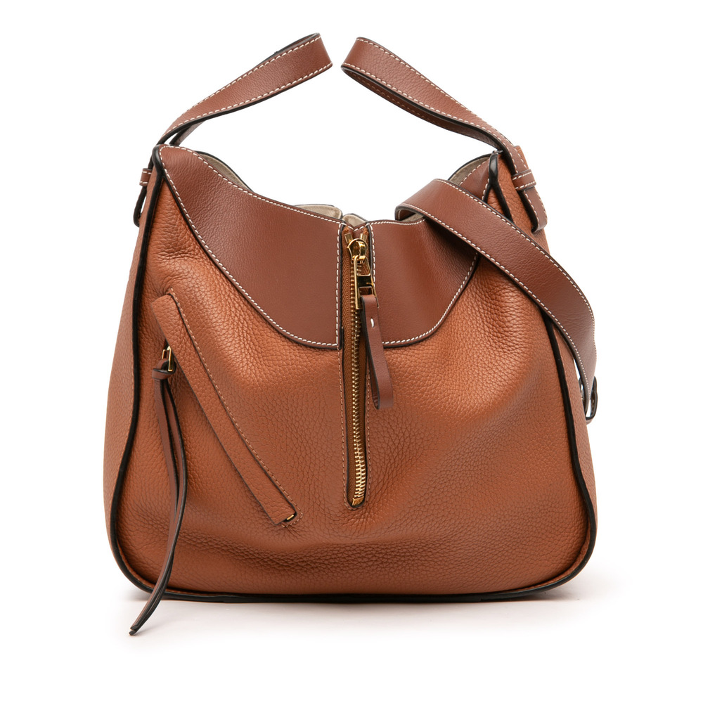Pre-Loved LOEWE Small Bicolor Leather Hammock Satchel